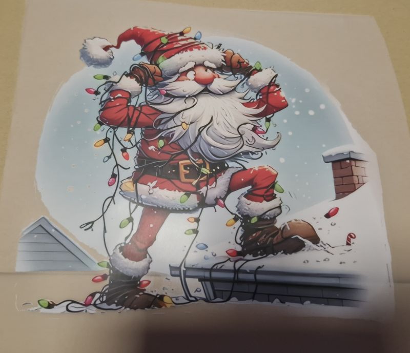 Bügelbild Weihnachtsmann Nr.1 - 22cm