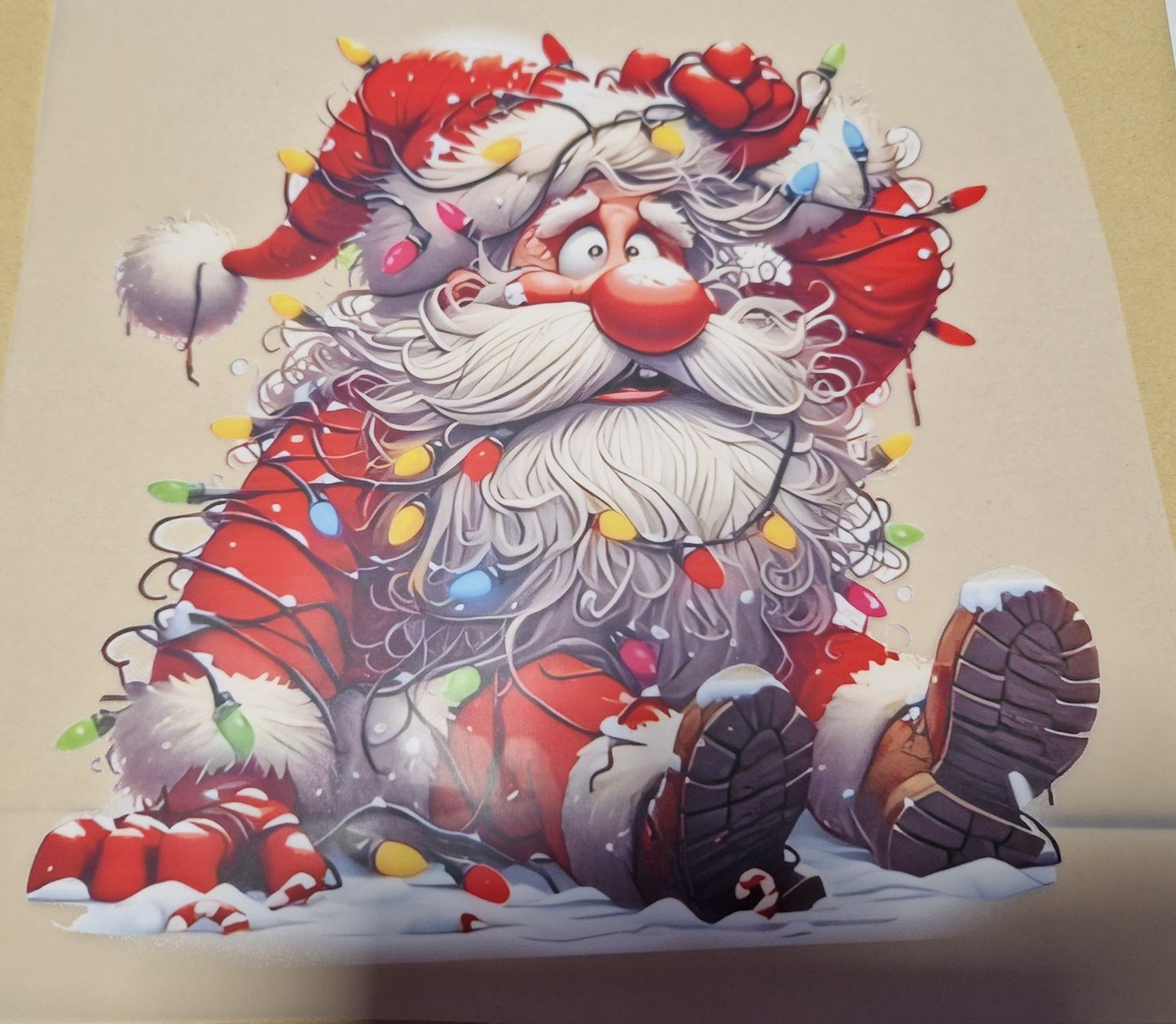 Bügelbild Weihnachtsmann Nr.3 - 22cm Bügelbild Weihnachtsmann Nr.3 - 22cm