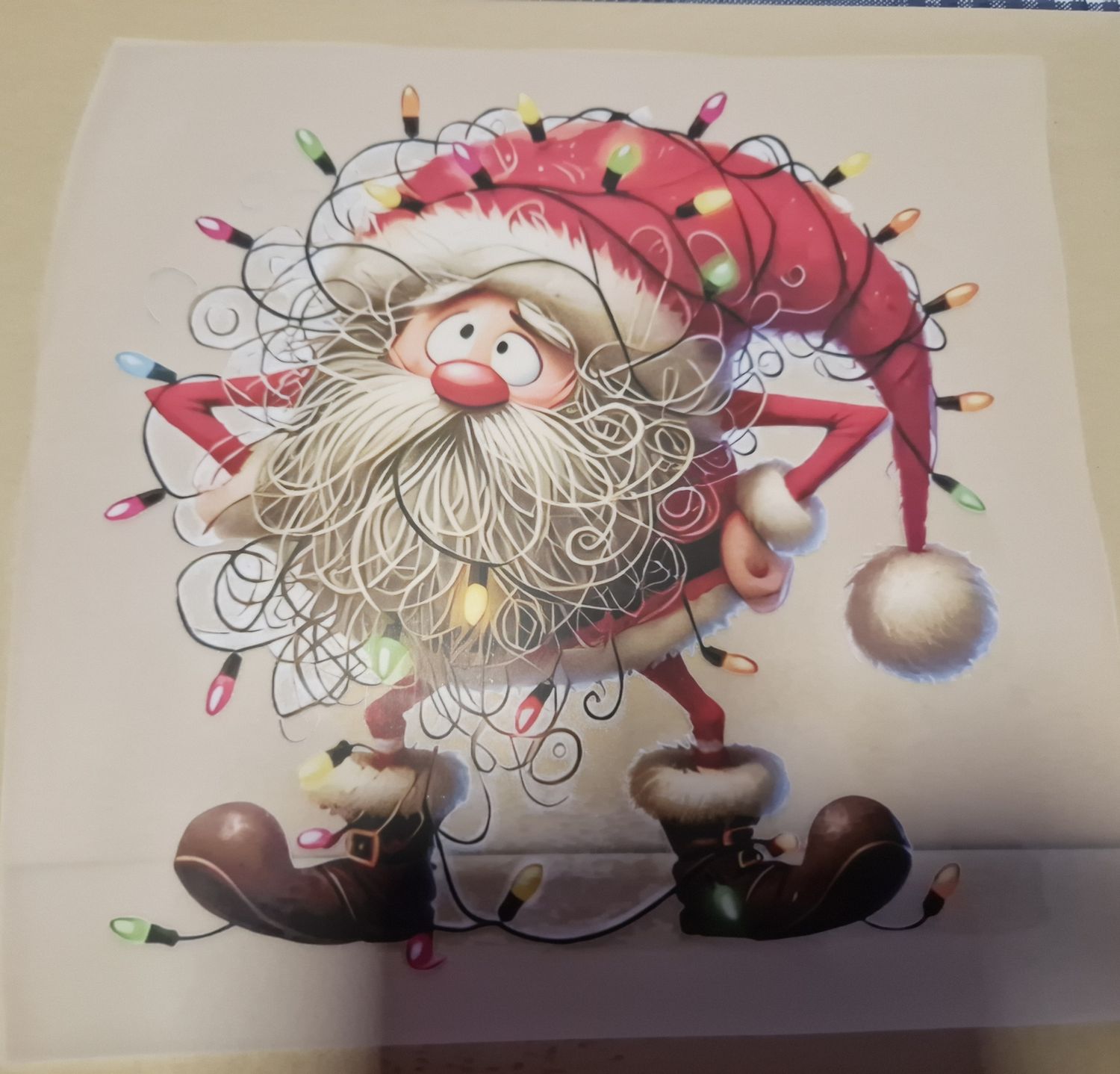 Bügelbild Weihnachtsmann Nr.4 - 22cm Bügelbild Weihnachtsmann Nr.4 - 22cm