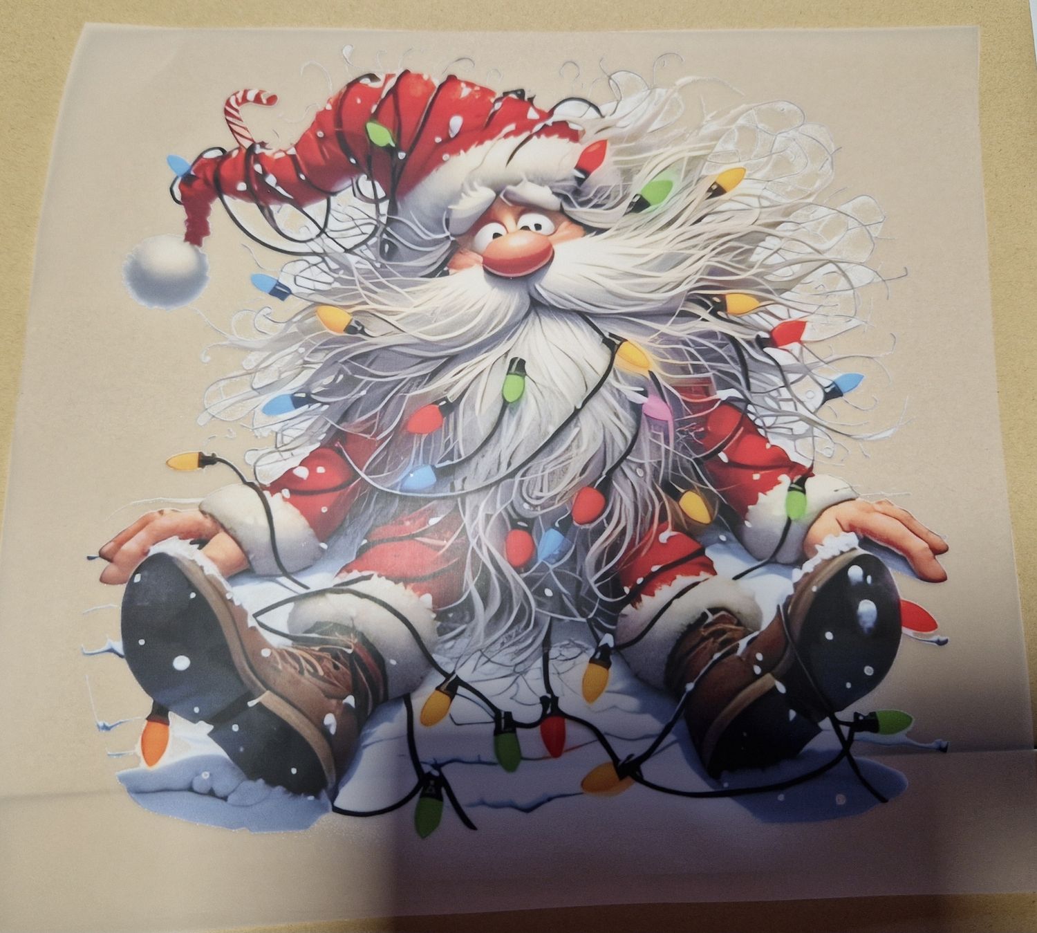 Bügelbild Weihnachtsmann Nr.5 - 22cm Bügelbild Weihnachtsmann Nr.5 - 22cm