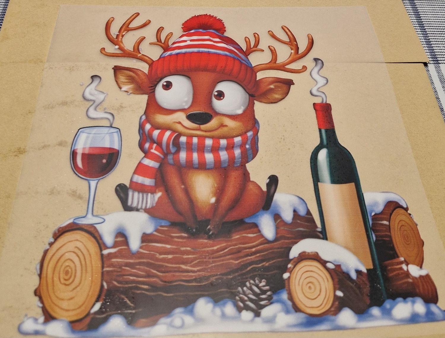 Bügelbild Rentier Nr.2 - 22cm Bügelbild Rentier Nr.2 - 22cm