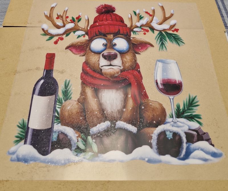 Bügelbild Rentier Nr.3 - 22cm