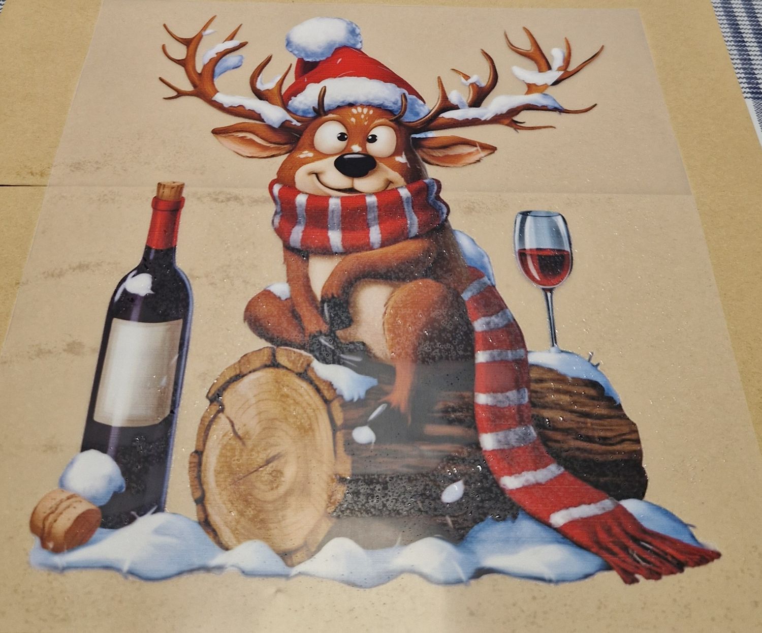 Bügelbild Rentier Nr.4 - 22cm Bügelbild Rentier Nr.4 - 22cm