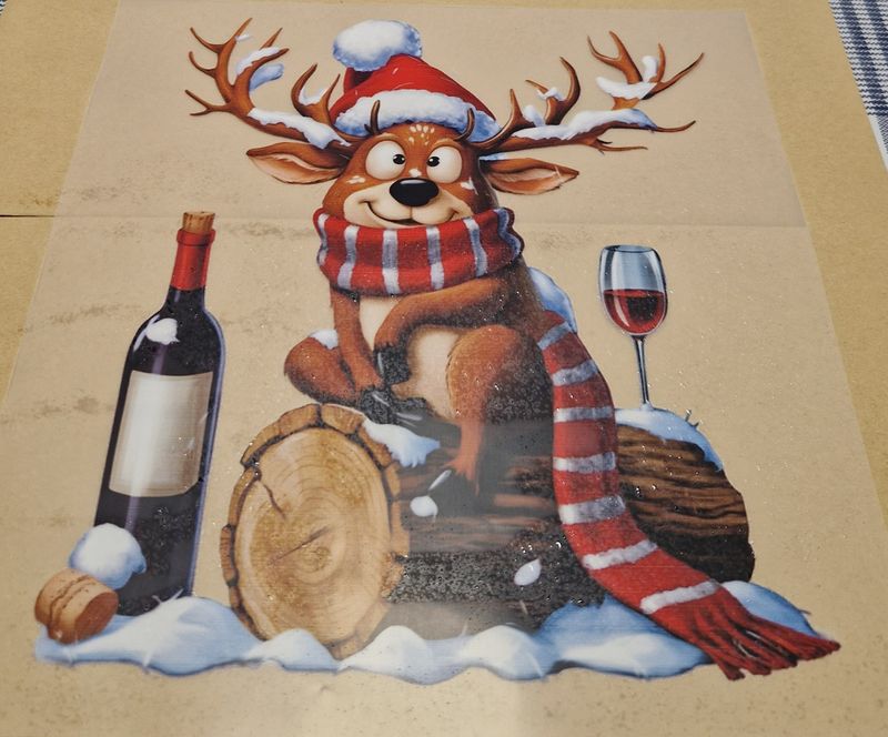 Bügelbild Rentier Nr.4 - 22cm