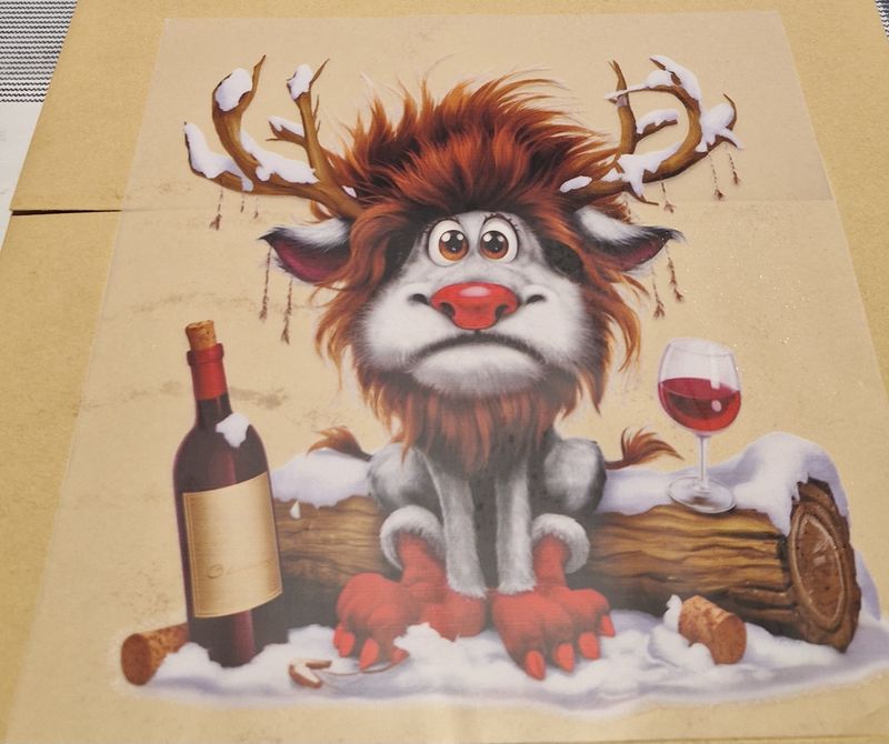 Bügelbild Rentier Nr.6 - 22cm