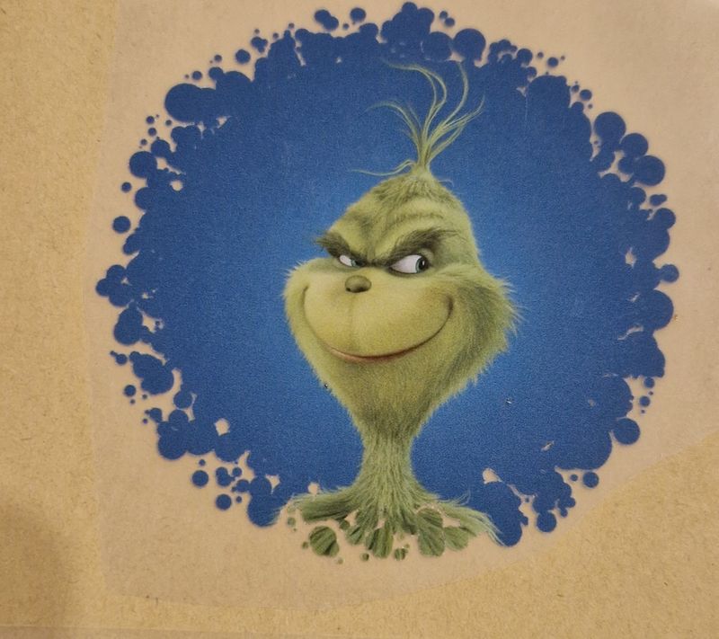 Bügelbild Grinch 10x10cm 