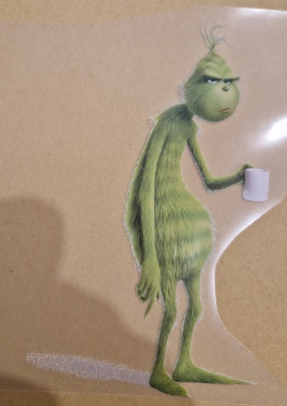 Bügelbild Grinch 10x10cm 