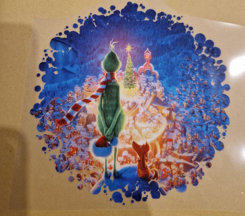 Bügelbild Grinch 10x10cm 