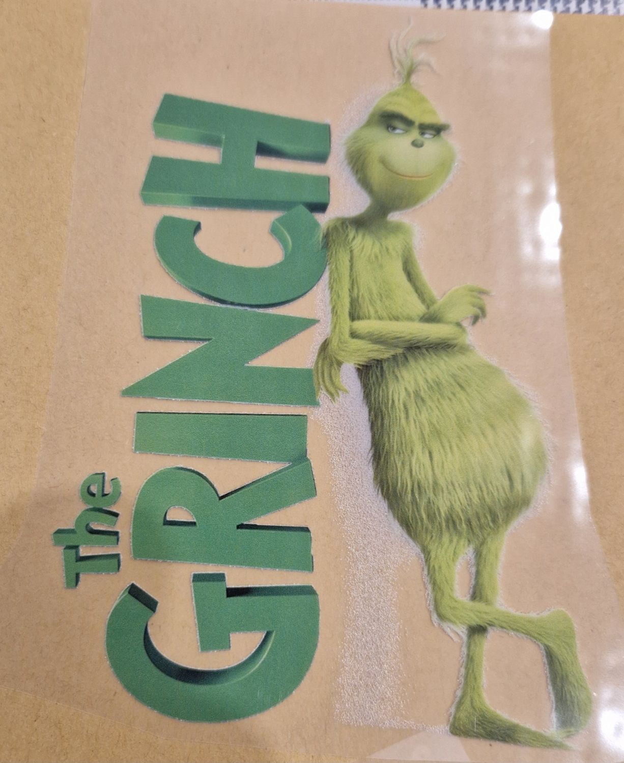 Bügelbild Grinch 10x10cm Bügelbild Grinch 10x10cm