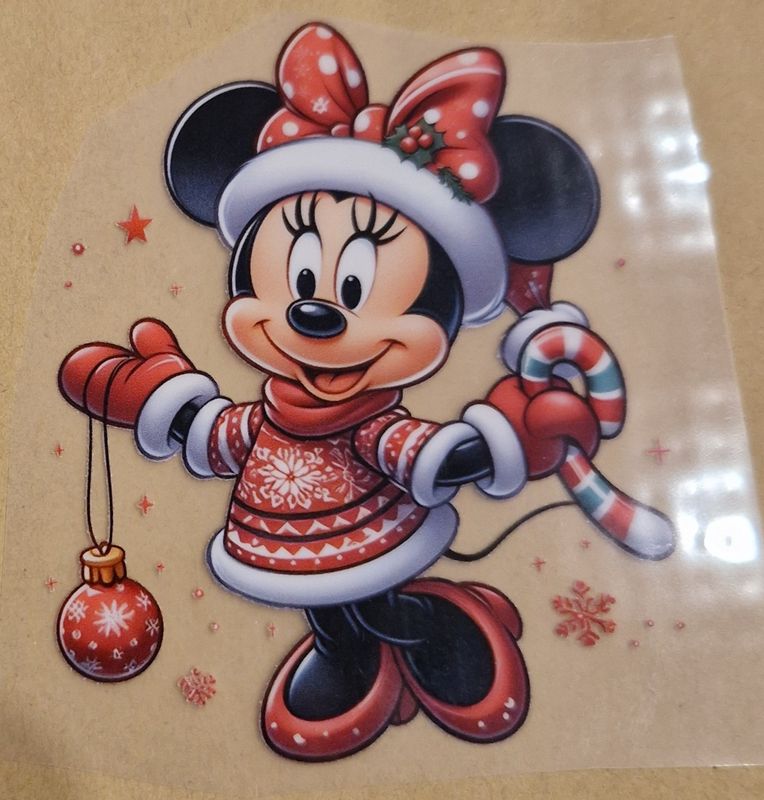 Bügelbild Minnie Maus 10x10cm 