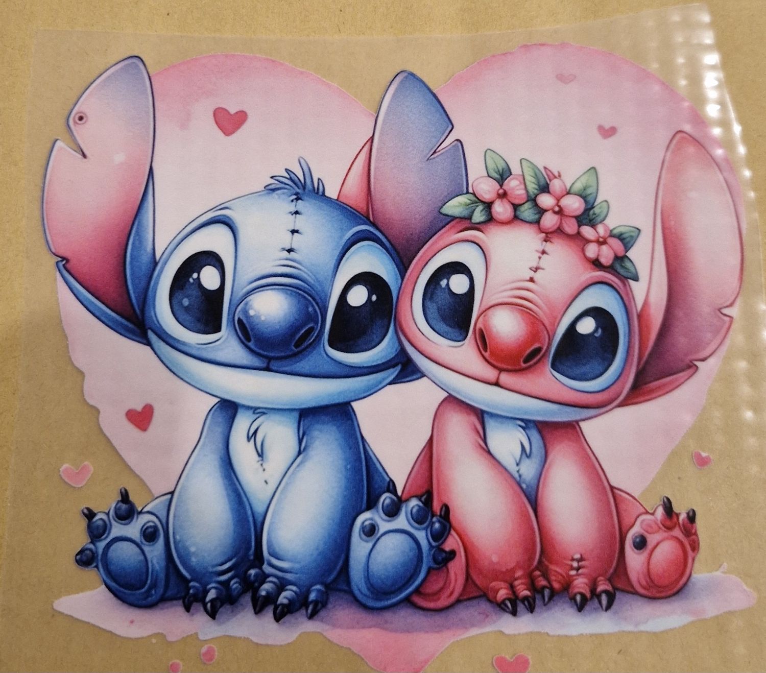 Bügelbild Stitch 15x15cm Bügelbild Stitch 15x15cm