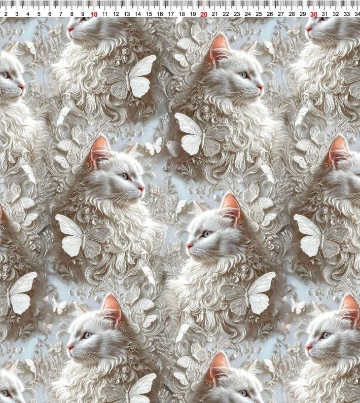 Sommersweat Katzen 50cm x 180cm breit neue Lieferung Mitte November