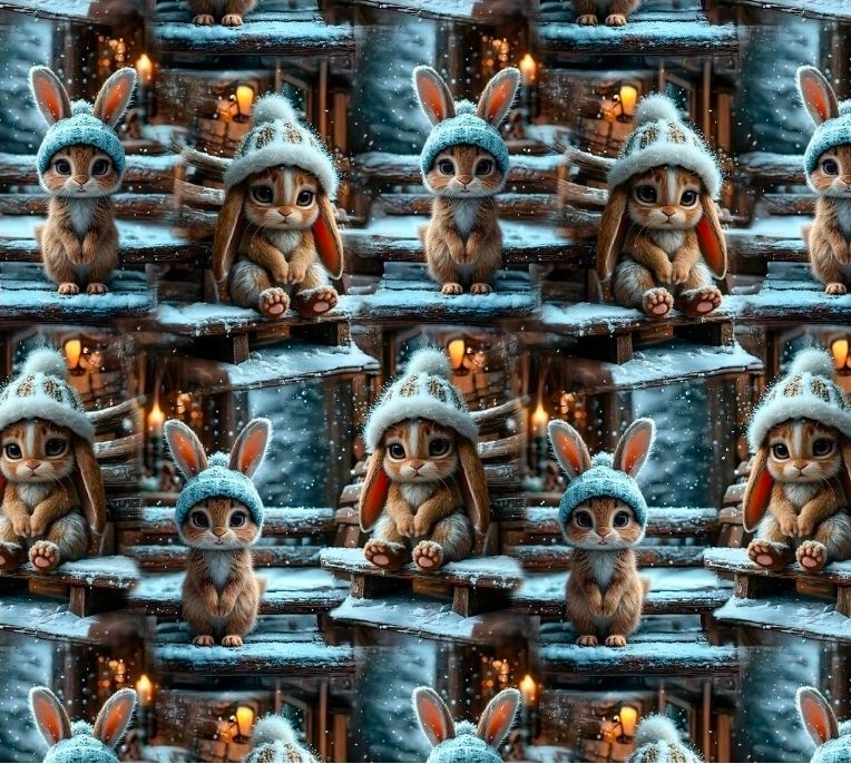 Sommersweat Hasen 50cm x 180cm breit neue Lieferung Mitte November