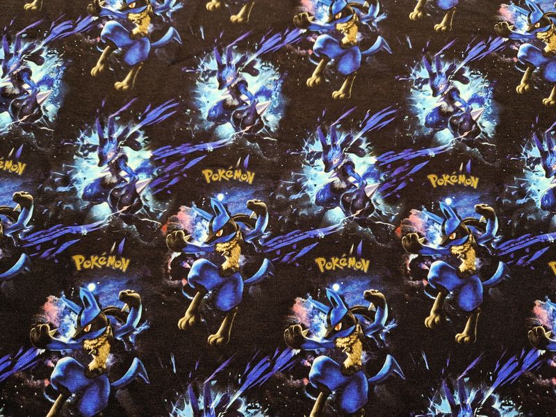 Sommersweat Pokemon 50cm x 180cm breit 