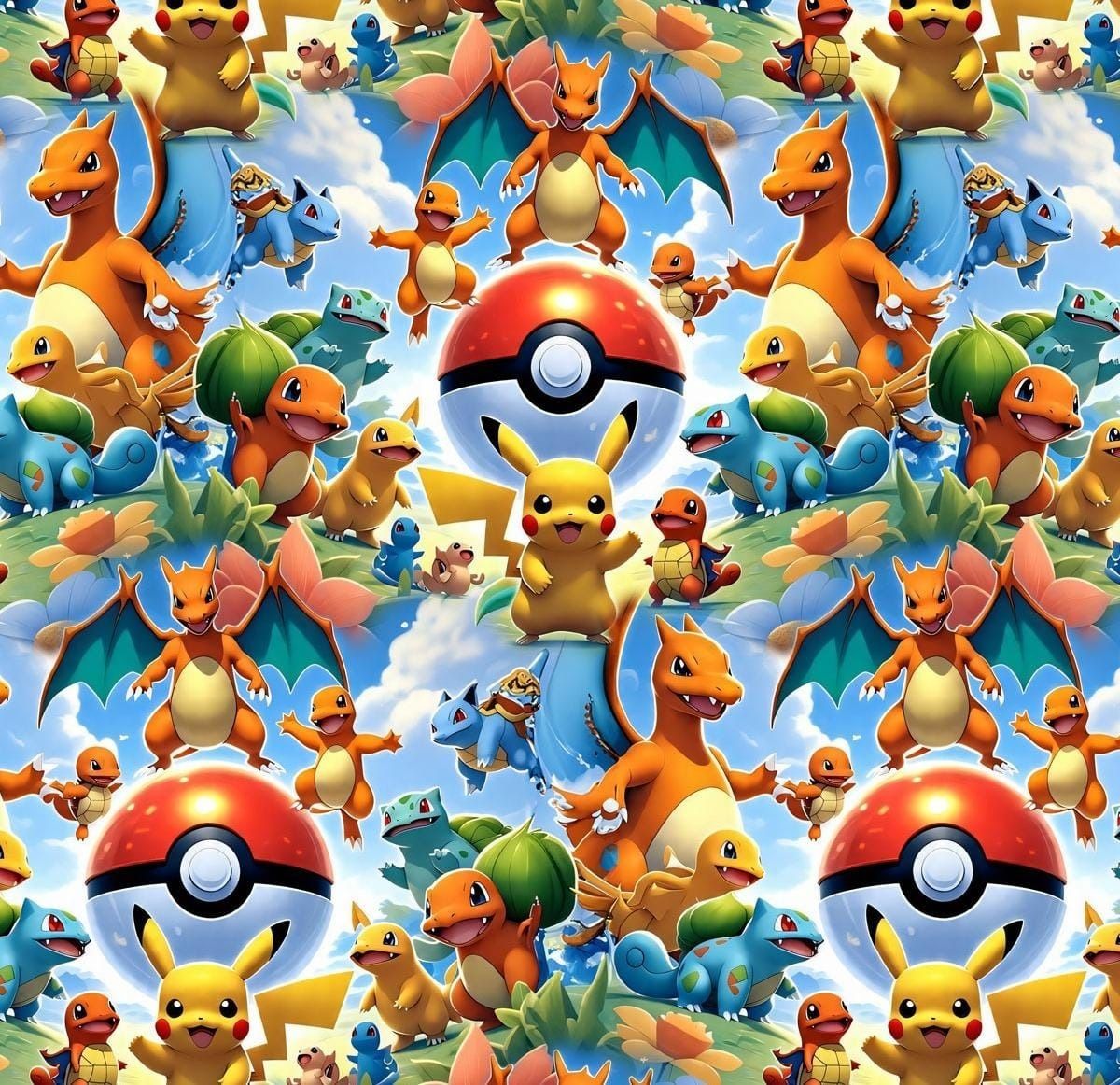 Sommersweat Pokemon 50cm x 180cm breit Sommersweat Pokemon 50cm x 180cm breit