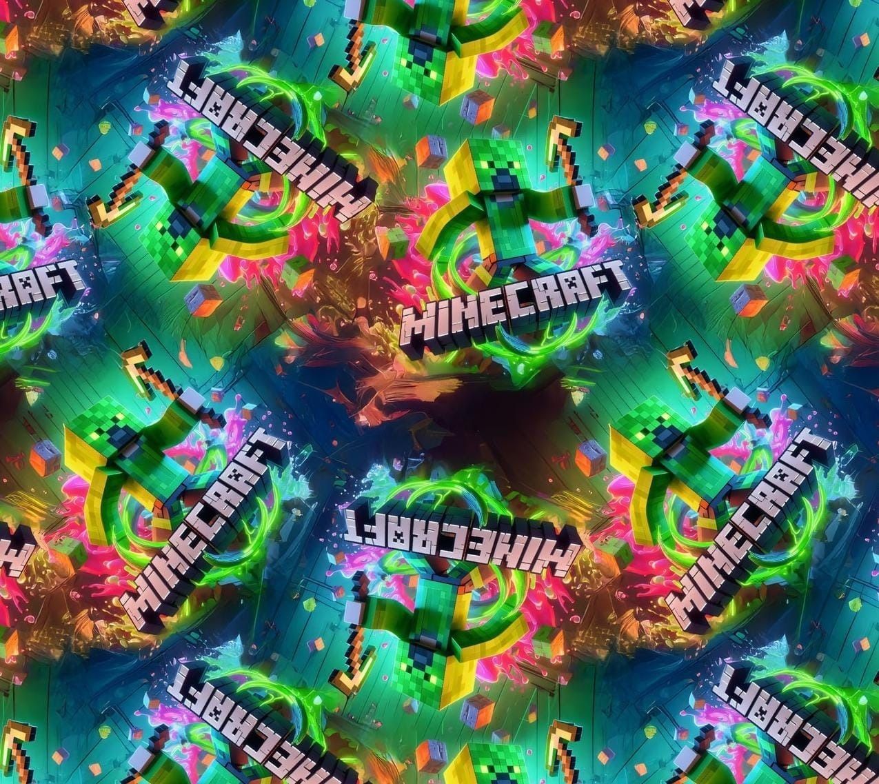 Sommersweat Minecraft 50cm x 180cm breit Sommersweat Minecraft 50cm x 180cm breit