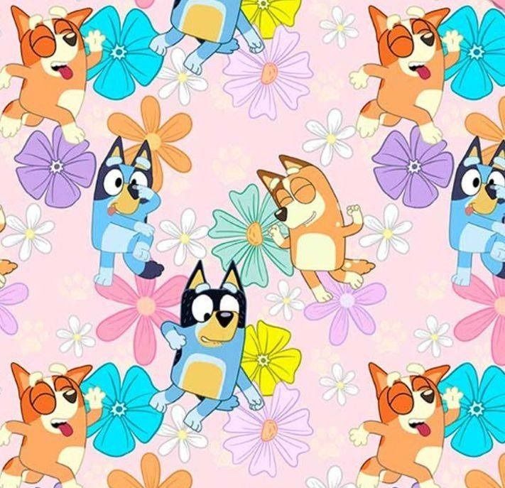 Sommersweat Bluey 50cm x 180cm breit Sommersweat Bluey 50cm x 180cm breit