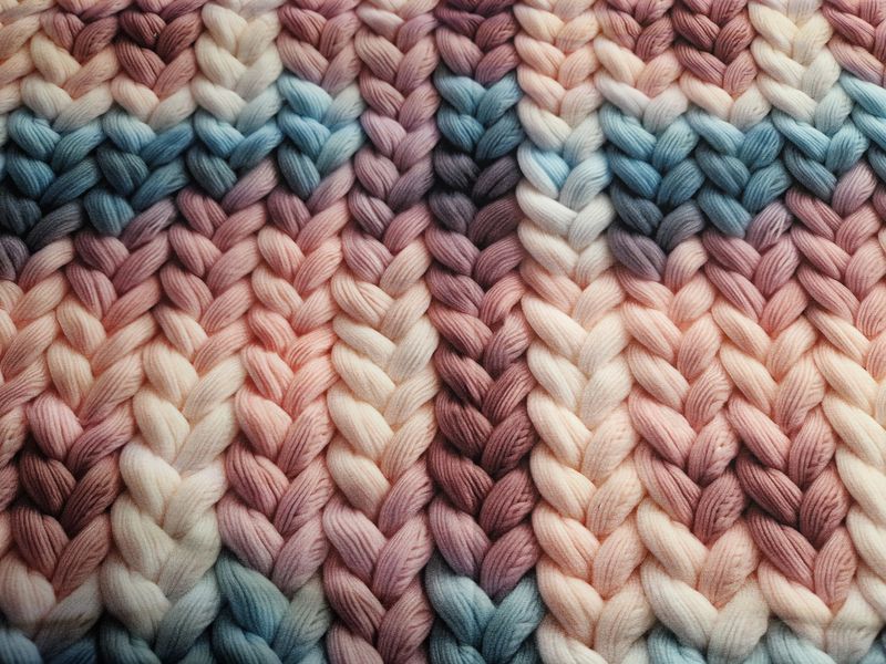 Sommersweat Strick Optik Druck 50cm x 180cm breit