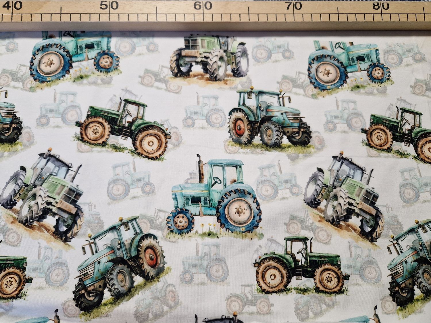 Sommersweat Traktor 27-33cm x 180cm breit