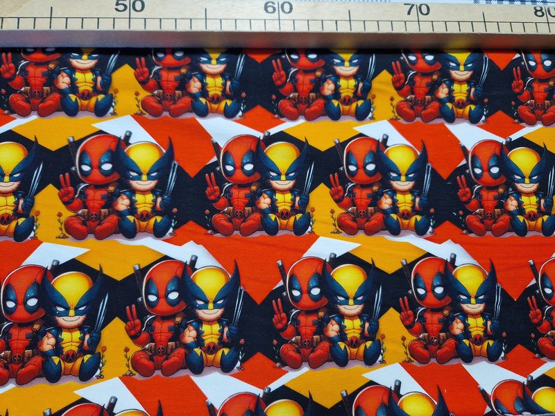 Sommersweat Spidey 50cm x 180cm breit