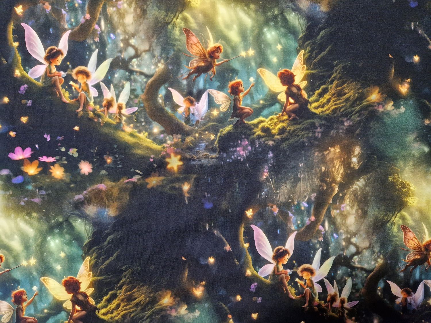 Sommersweat Elfe 50cm x 180cm breit