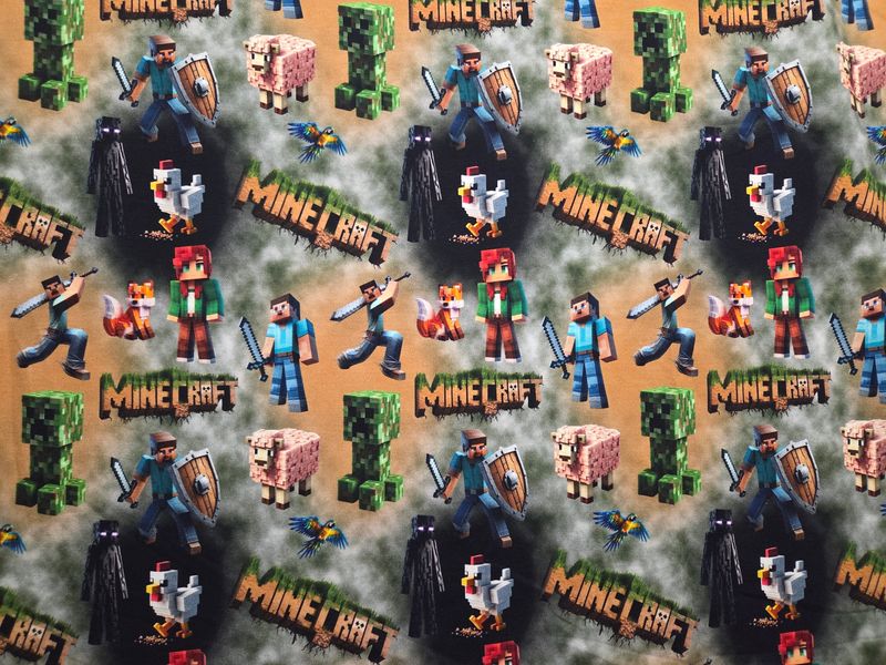 Sommersweat Minecraft 50cm x 180cm breit Sommersweat Minecraft 50cm x 180cm breit