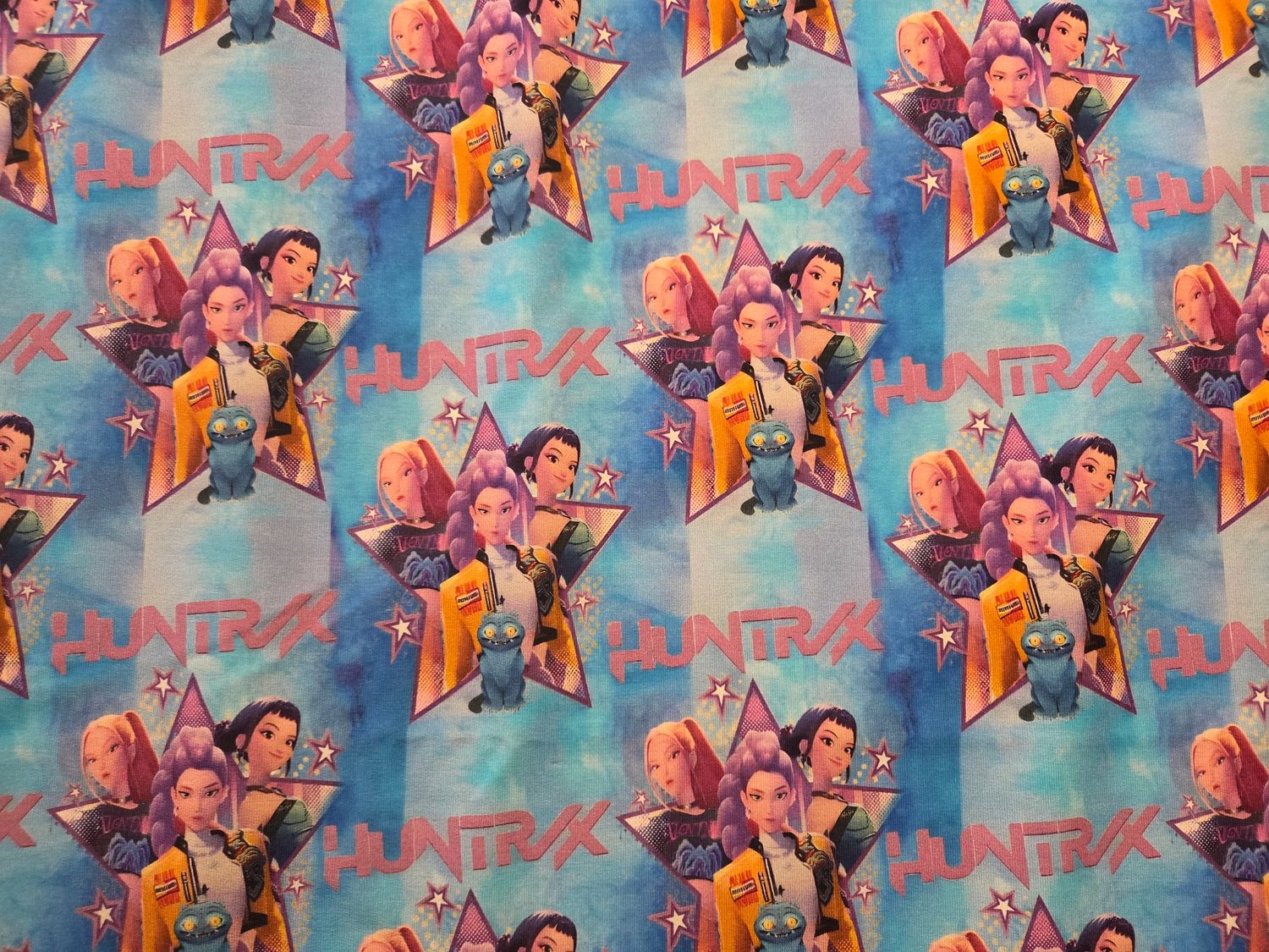 Sommersweat KPop blau 50cm x 180cm breit 