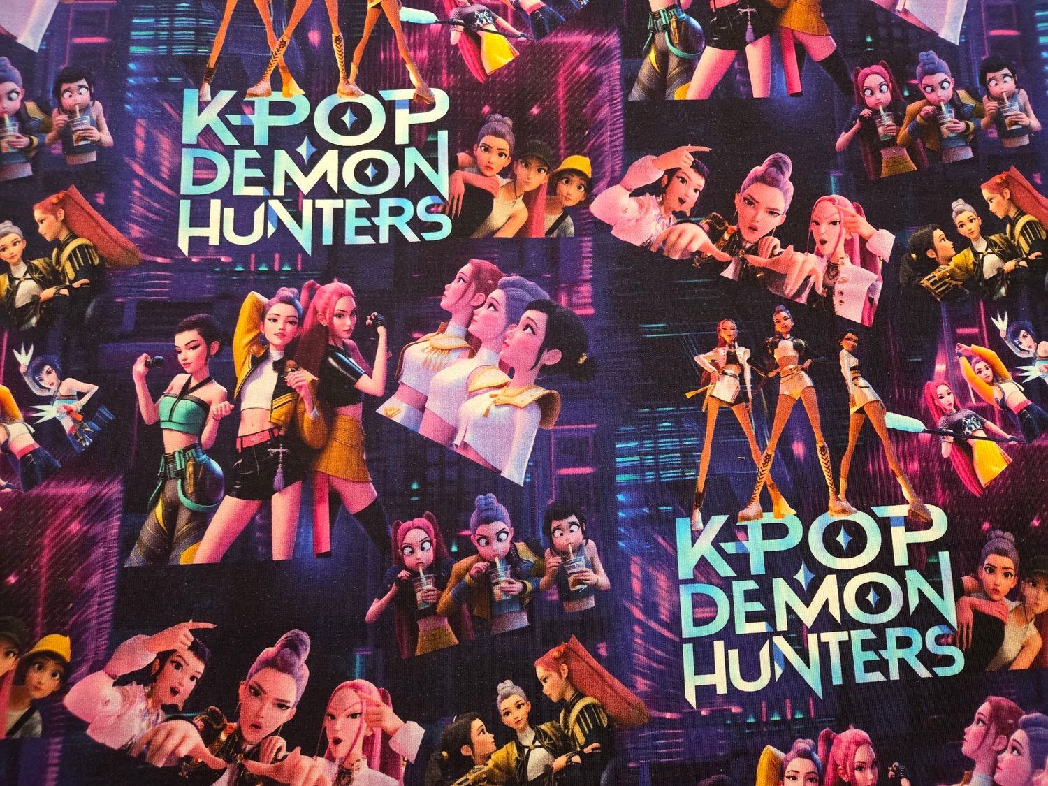 Sommersweat KPop lila 50cm x 180cm breit 