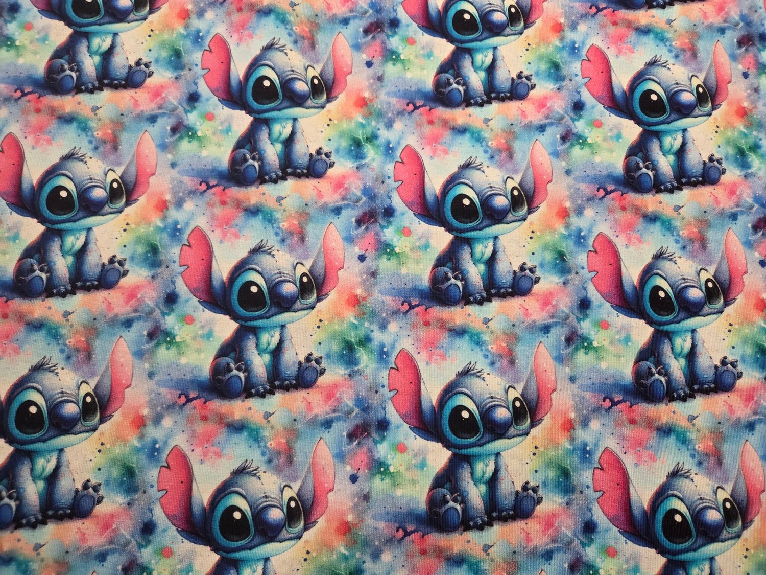 Sommersweat Stitch blau 50cm x 180cm breit 