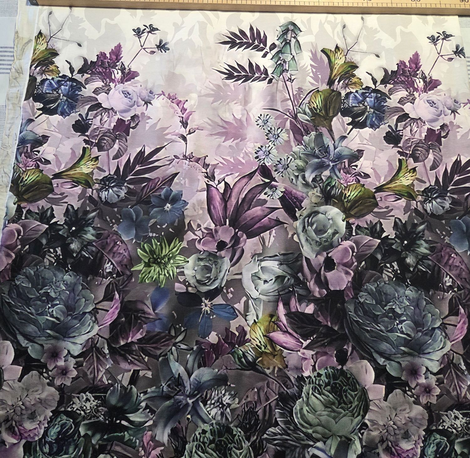 Jersey Panele Blumen 107x180cm breit Jersey Panele Blumen 107x180cm breit