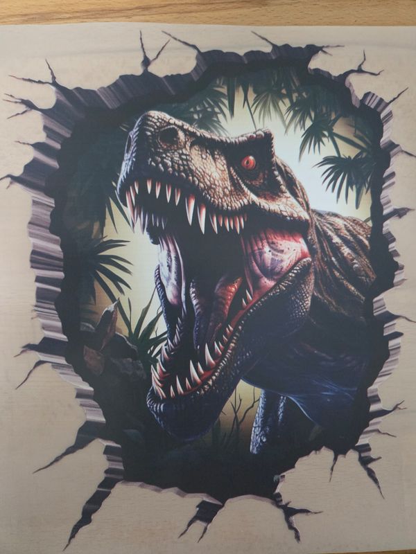 Bügelbild Dinosaurier 23cm