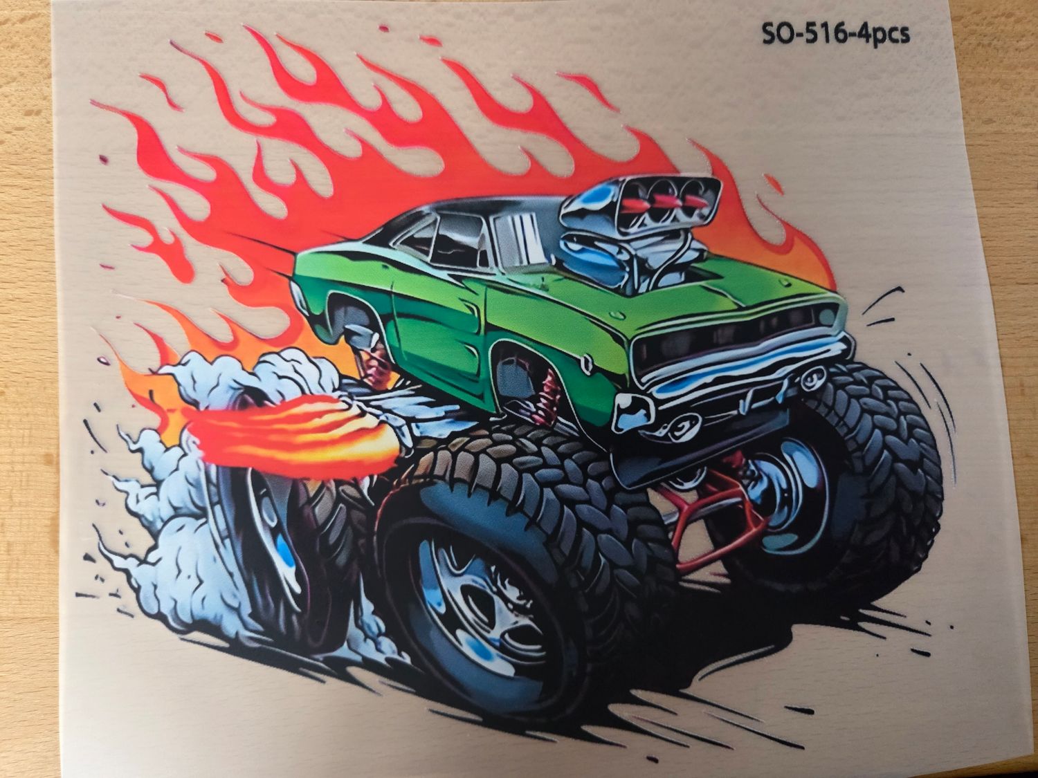 Bügelbild Monster Truck 23cm