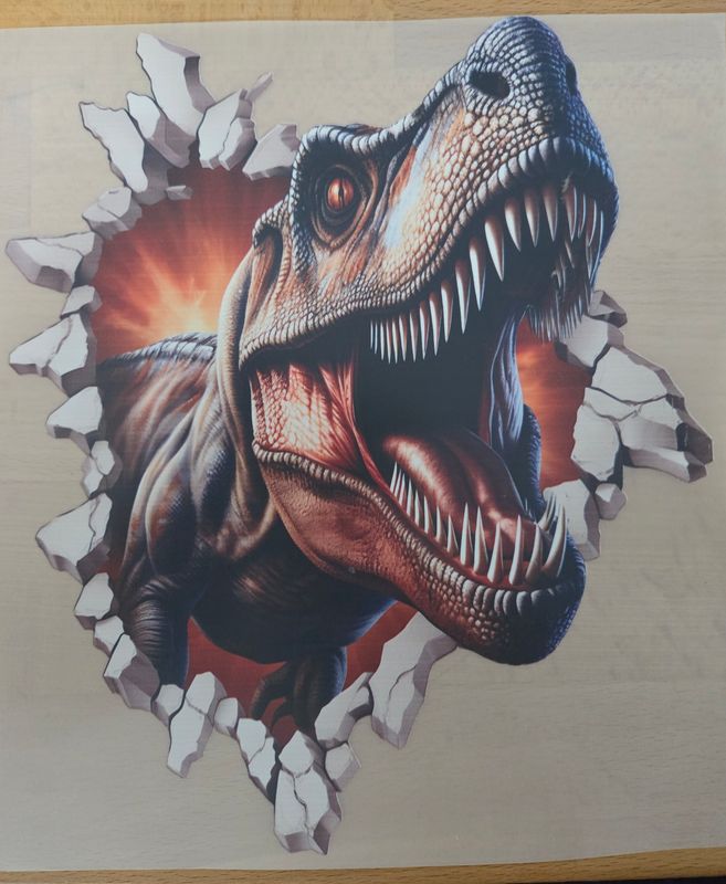 Bügelbild Dinosaurier 23cm