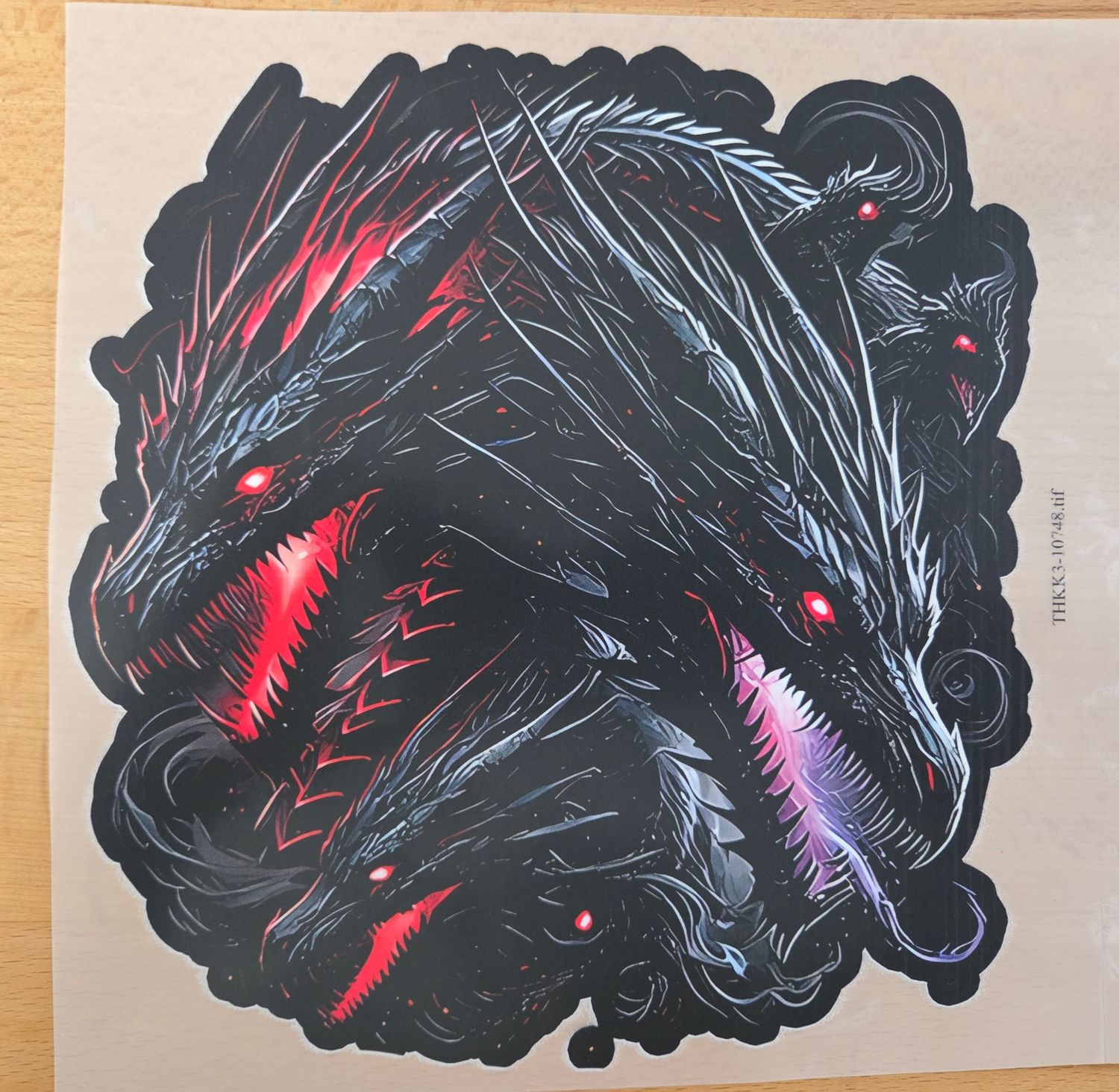 Bügelbild Drachen 19cm