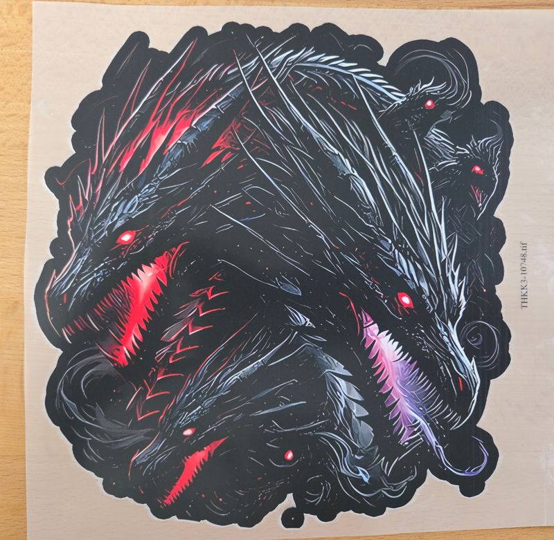 Bügelbild Drachen 19cm