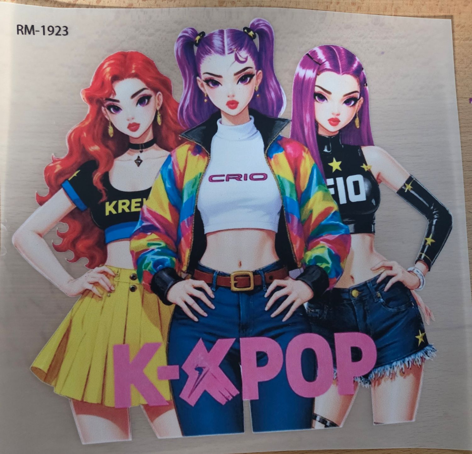 Bügelbild KPOP 20cm Nr.1 Bügelbild KPOP 20cm Nr.1