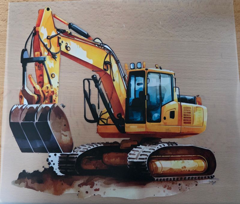 Bügelbild Baufahrzeug 22cm