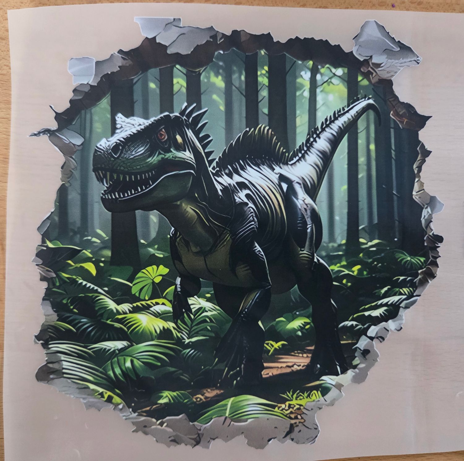 Bügelbild Dinosaurier 18cm
