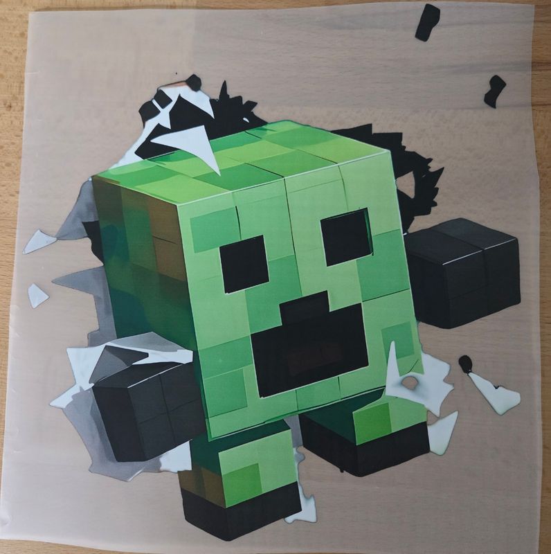 Bügelbild Minecraft 25cm
