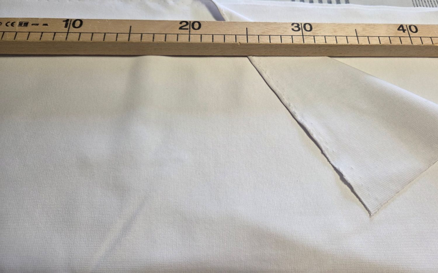 Bündchen weiß 10cm x 100cm breit 