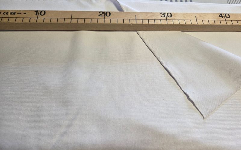 Bündchen weiß 10cm x 100cm breit 