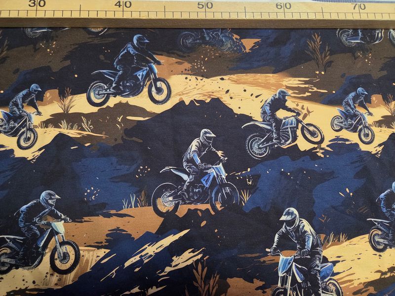 Sommersweat Motorrad 37cm x 180cm breit 