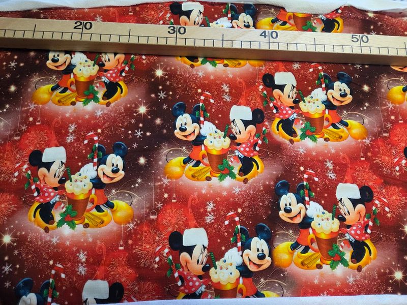 Sommersweat Micky Maus 35cm x 180cm breit 