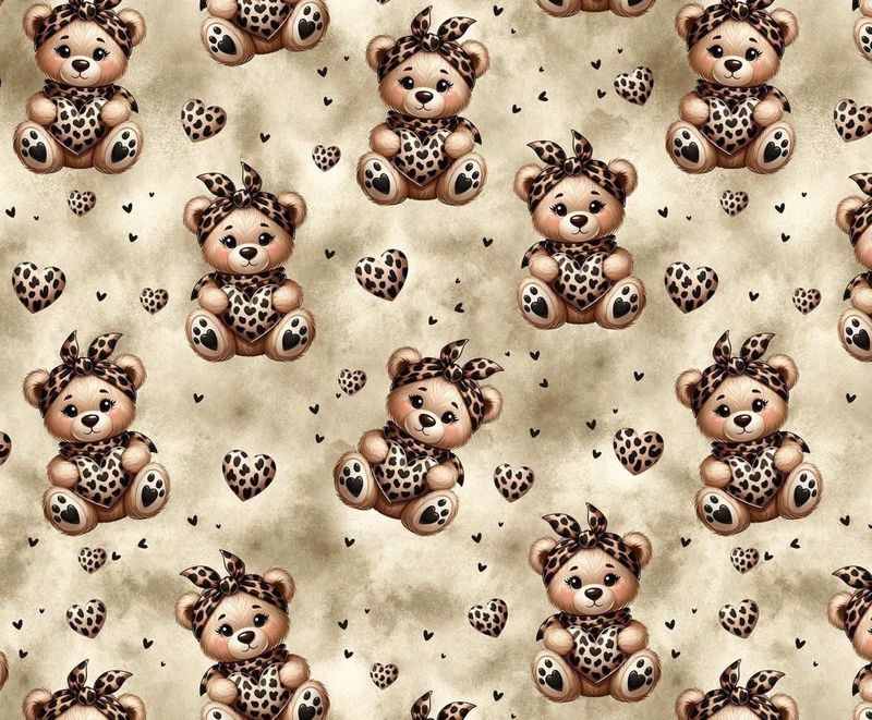 Sommersweat Leo Bärchen  50cm x 180cm breit