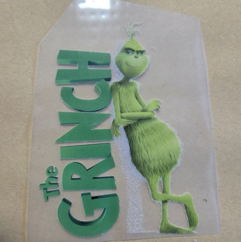 Bügelbild Grinch 10x10cm 
