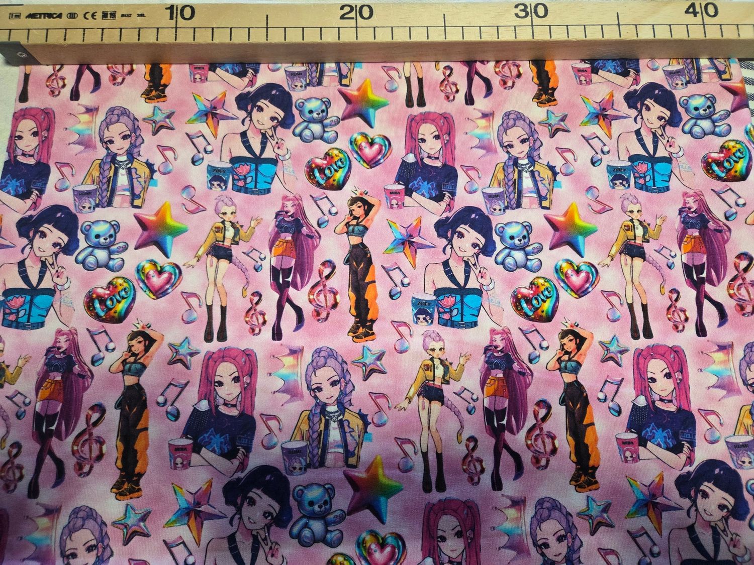 Sommersweat KPop 35cm x 180cm breit 