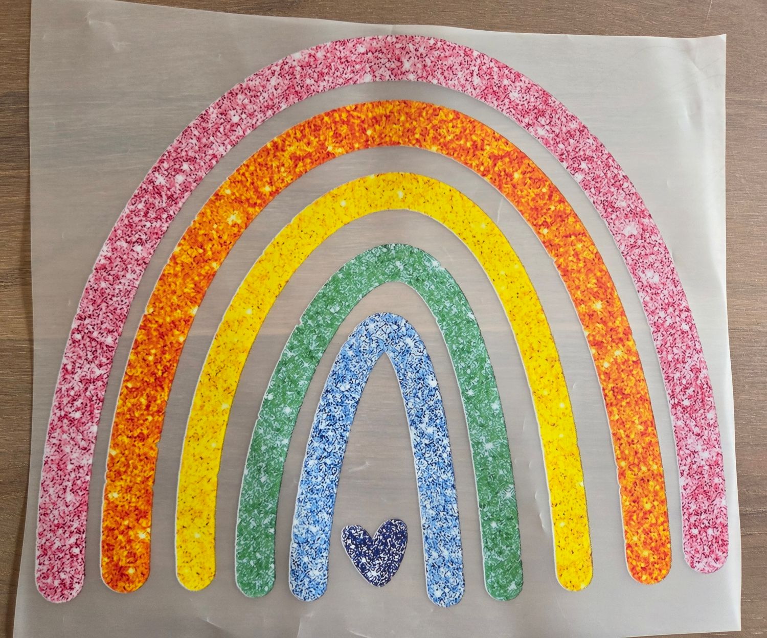 Bügelbild Regenbogen 24cm Bügelbild Regenbogen 24cm
