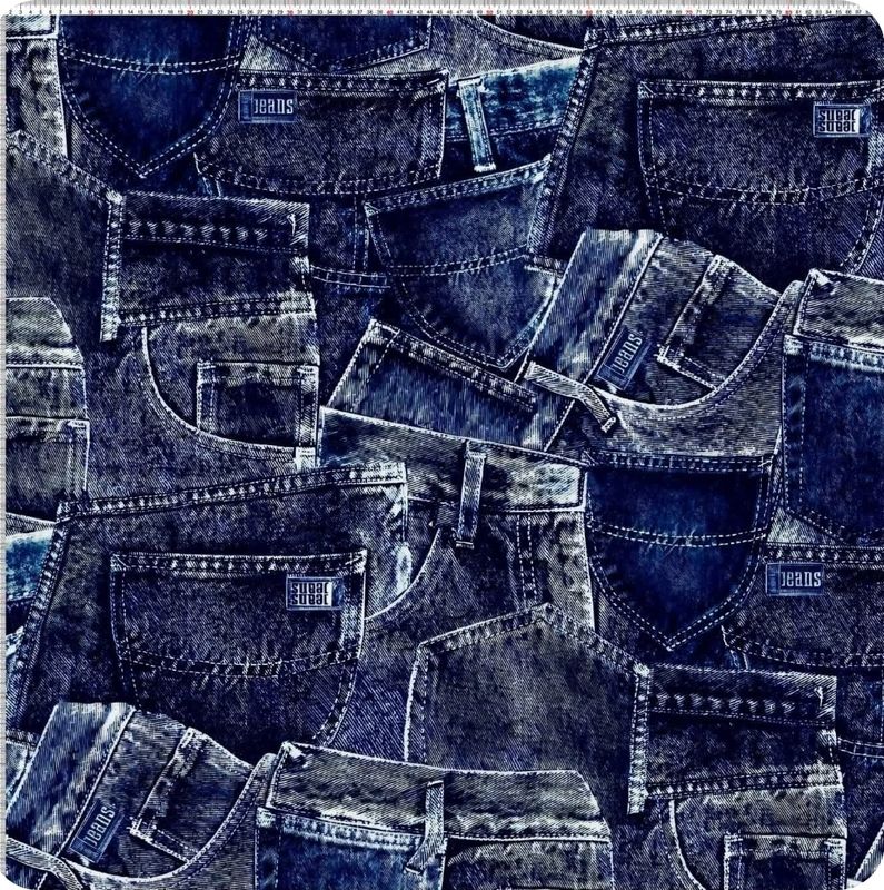 Sommersweat Jeans 90cm x 180cm breit