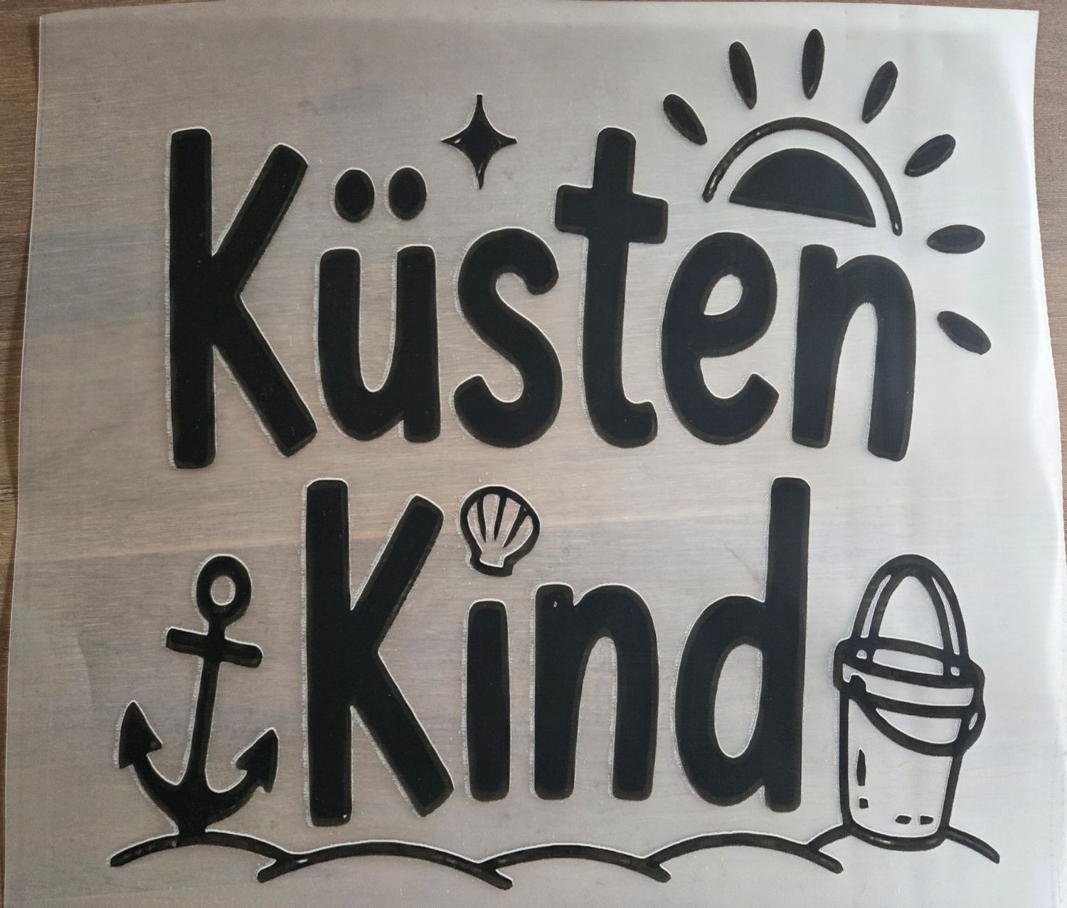 Bügelbild Sprüche 23cm