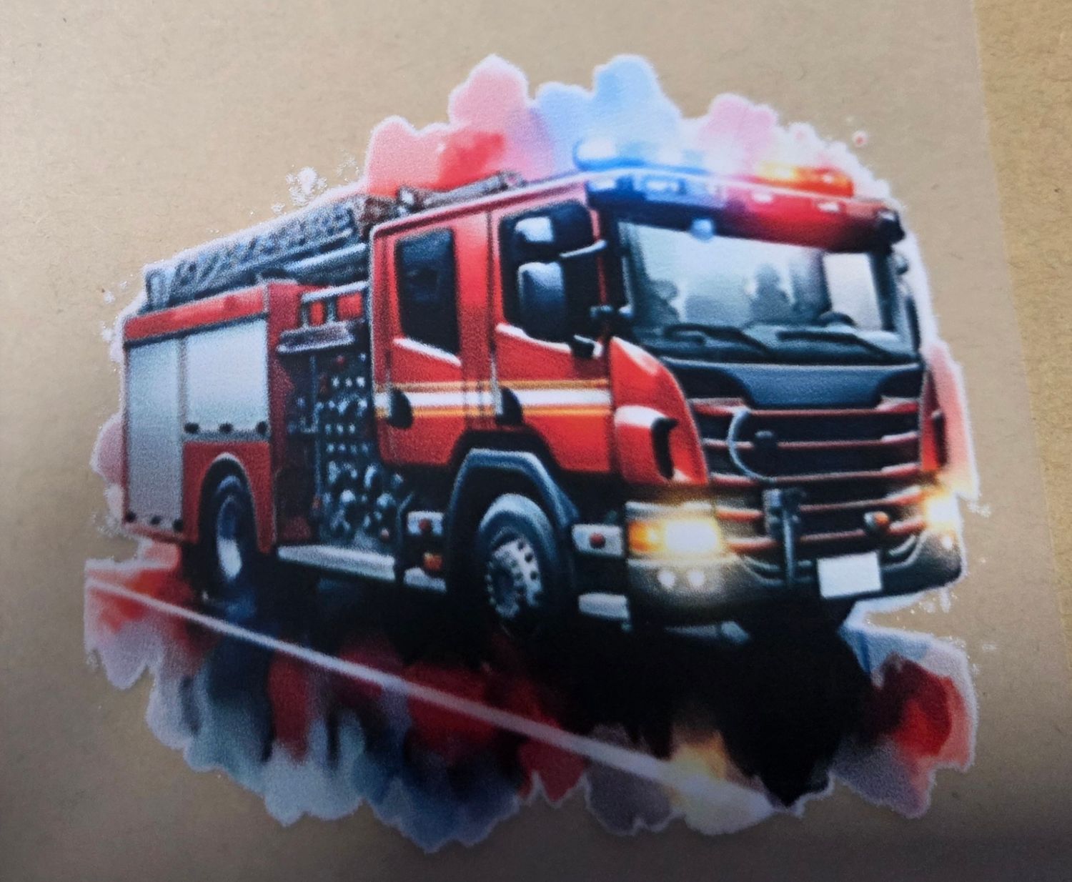 Bügelbild Feuerwehr 8cm